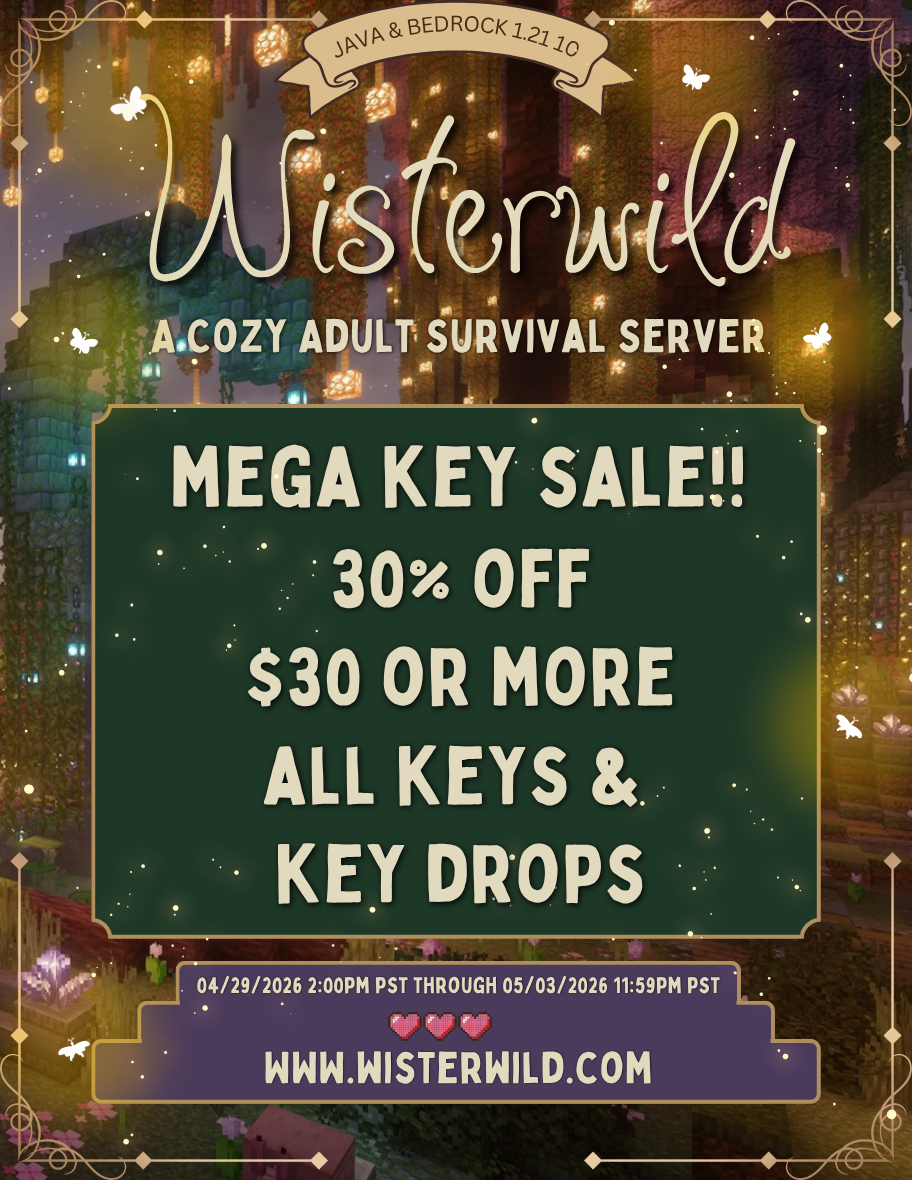 Wisterwild Mega Key Sale 30% Off